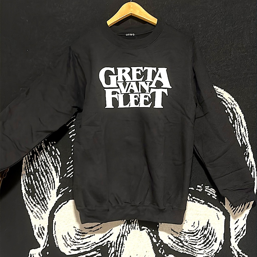 Brand New Greta Van Fleet Black Sweatshirt Small